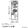 Wallity Fig 3 Accesorio Decorativo de Pared de Metal Multicolor